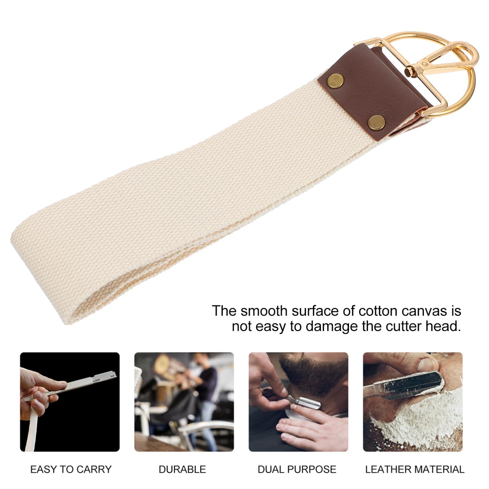 Didiseaon Didiseaon 3pcs Barber Razor Sharpener for Straight Razor Old Fashion Straps to Sharpen Blades Canvas Sharpening Strop