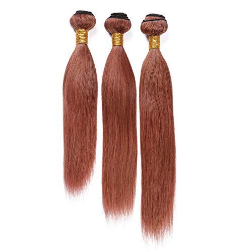 Tony beauty hair Tony Beauty Hair #33 Copper Red Peruvian Human Hair Weaves 3 Bundles with Lace Closure 4x4 Dark Auburn Straight Virgin Hair Wefts Extensions Reddish Brown Human Hair Bundles 4Pcs Lot (18 18 18+18)