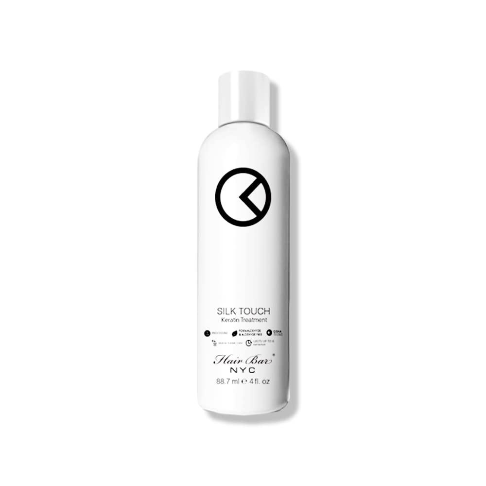 Hair Bar NYC Hair Bar NYC Silk Touch Keratin Treatment 120ml / 4.06 fl oz | Advanced Hair Repair & Smoothing Treatment | Deep Nourishment, Frizz Control, Shine Enhancement, Protein Infusion, and Color Protection