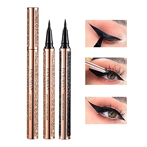 Cakina Eyeliner Waterproof Pen3ml Eyeliner EyeLiner Glitter Makeup Colors Eyeshadow Liquid Shiny Eyeliner Eyeliner Tool for Shaky Hands