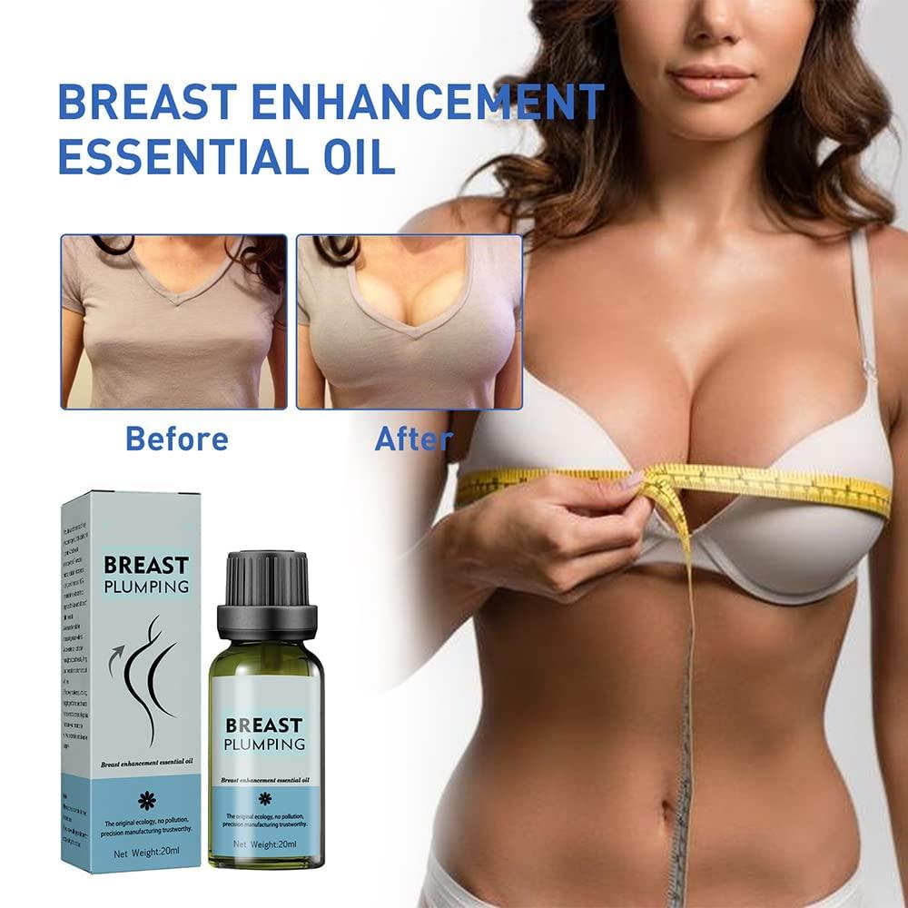 lunhaifi Enboost Breast Enhancement Serum, Natural Herbal Breast Enhancement Cream, Natural Fast Breast Grow Big Boobs Firming Massage Oil, Enlargement Lifting Bust Serum Oil (3 Pcs)