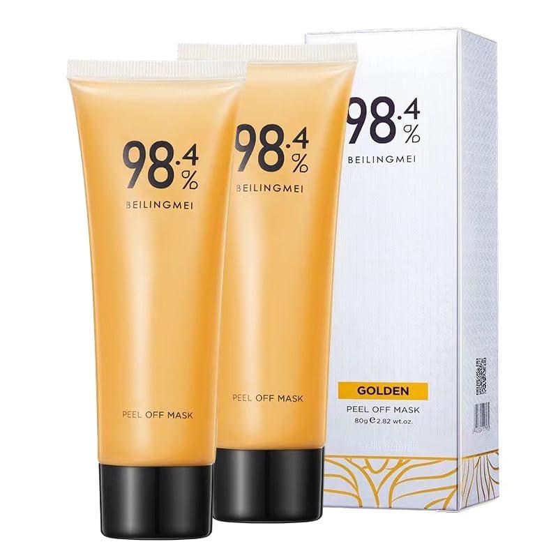 TIMLIFE TIMLIFE Gold Peel Off Mask, 24k Gold Face Mask, 24K Gold Peel Off Mask, Anti-Aging Gold Face Mask for Moisturizing Removes Blackheads