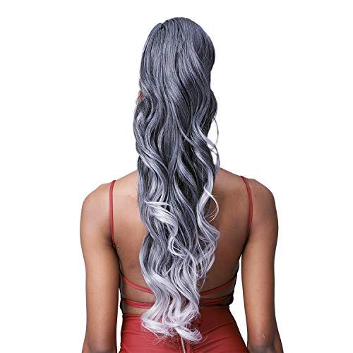 BOBBI BOSS Bobbi Boss Human Hair Blend Tress Up Miss Origin Ponytail Loose Curl 28" (NATBROWN)