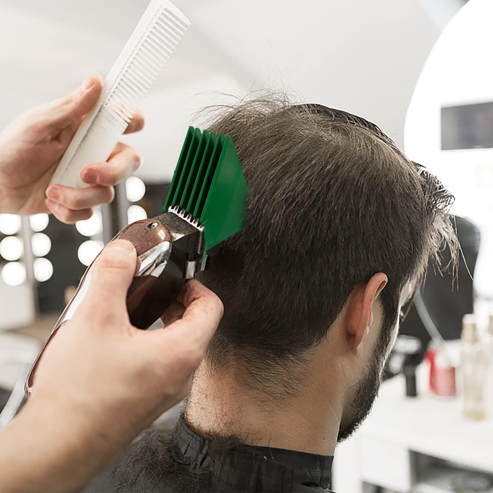 CR8GR8 3 Inch Hair Clipper Combs Guides, Hair Clipper Guards 1 & 1/4" 1 & 1/2" 2", Mega NO.16 NO.12 NO.10 fits for most Wahl Clippers (Green, 8pcs Mega Set)