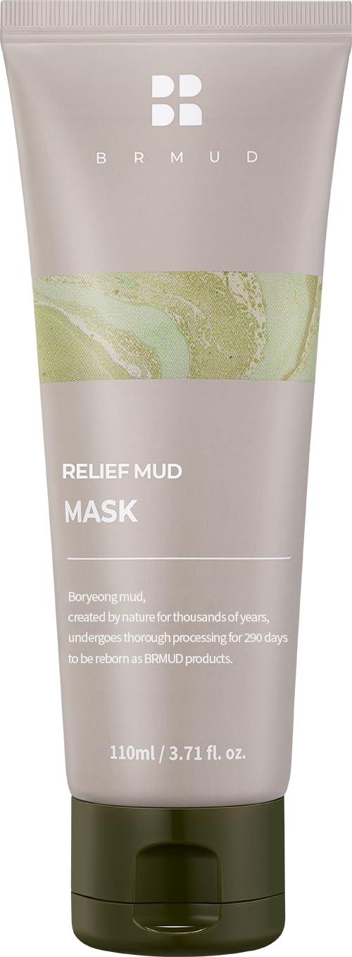 BRMUD BRMUD Relief Mud Mask - Cardi B Mask - Body Mud Hydrating & Moisturizing Deep Pore Cleanser Face & Body Mask w/ 91.8% Nature-Derived Ingredients - K Beauty Oil Control Wash Off Body Mud (3.71 fl oz)