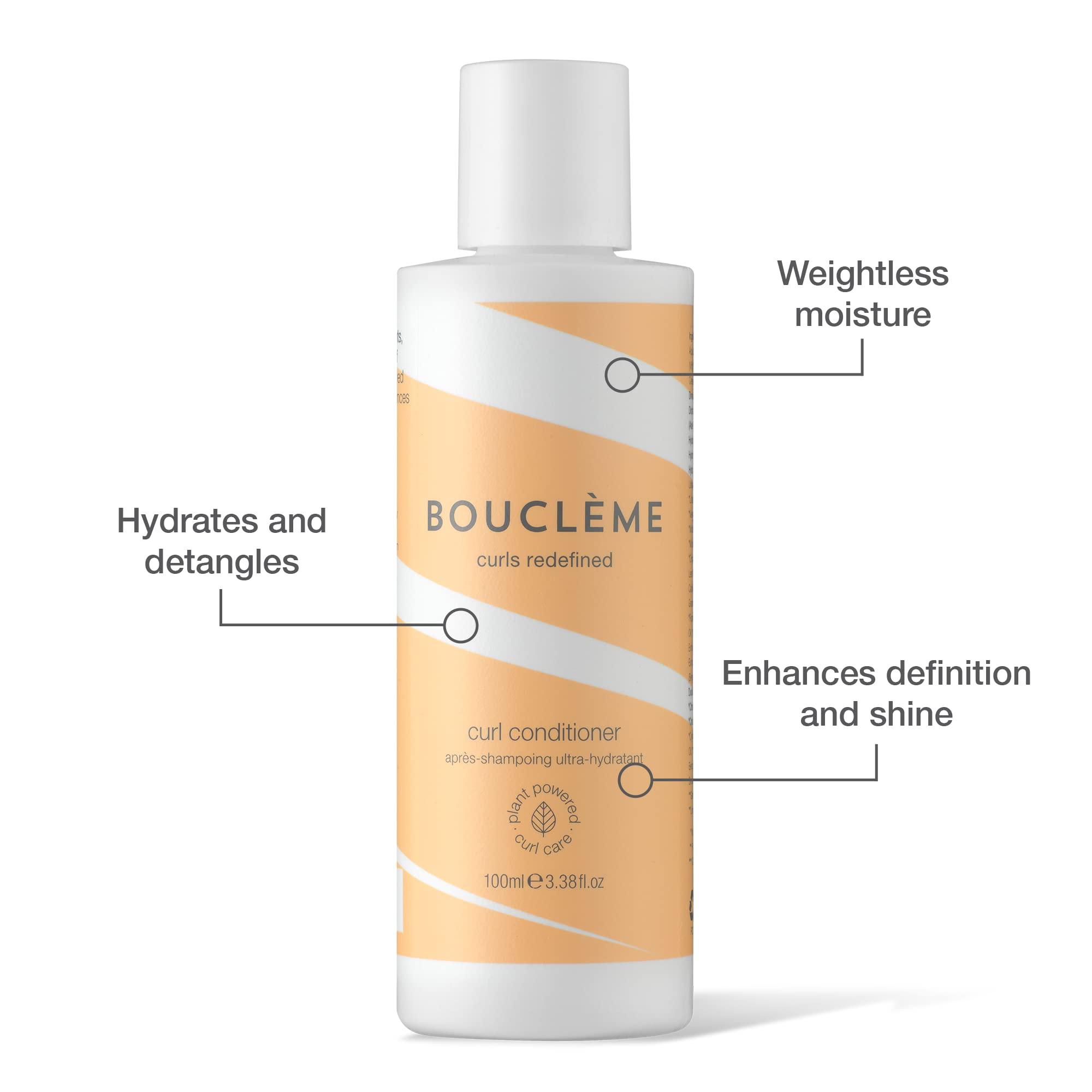 Boucleme Bouclme - Waves Travel Kit - Ultimate Haircare Travel Kit for Wavy Hair - Protects & Nourishes Waves and Scalp Massager - Stimulating Head Massager - Shampoo Brush for Curls