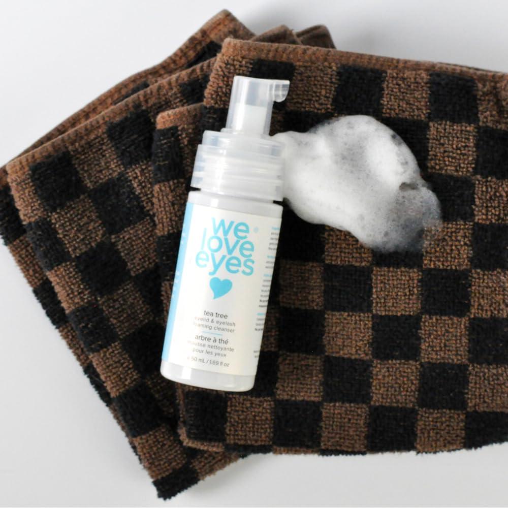 We Love Eyes We Love Eyes: Tea Tree Eyelid Foaming Cleanser - Vegan. All natural. Cruelty free. Safe for false lashes and eyelash extensions.