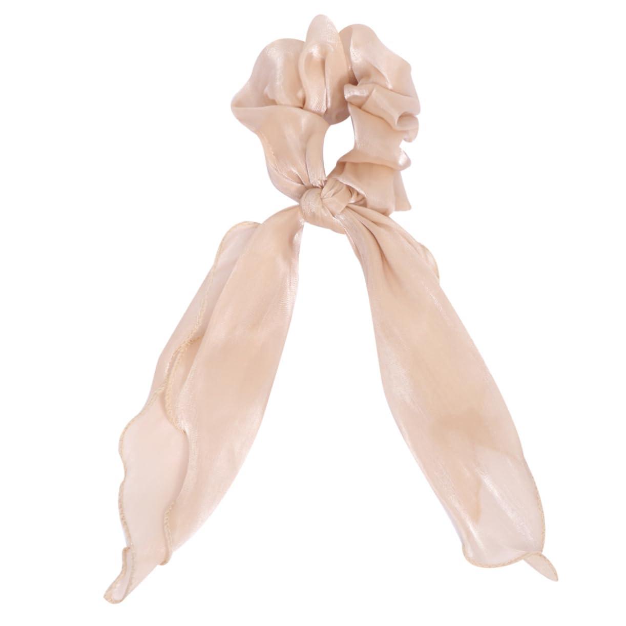 NOLITOY NOLITOY 6 Pcs Hair Rope Bows Silk Ribbon Bridal Hair Bow Veil Bead Hair Band Bow for Hair Red Hair Ribbon Ribbons Hairbands Women Barrettes Silk Hair Ties Ponytail Holder Cloth Hair Tie