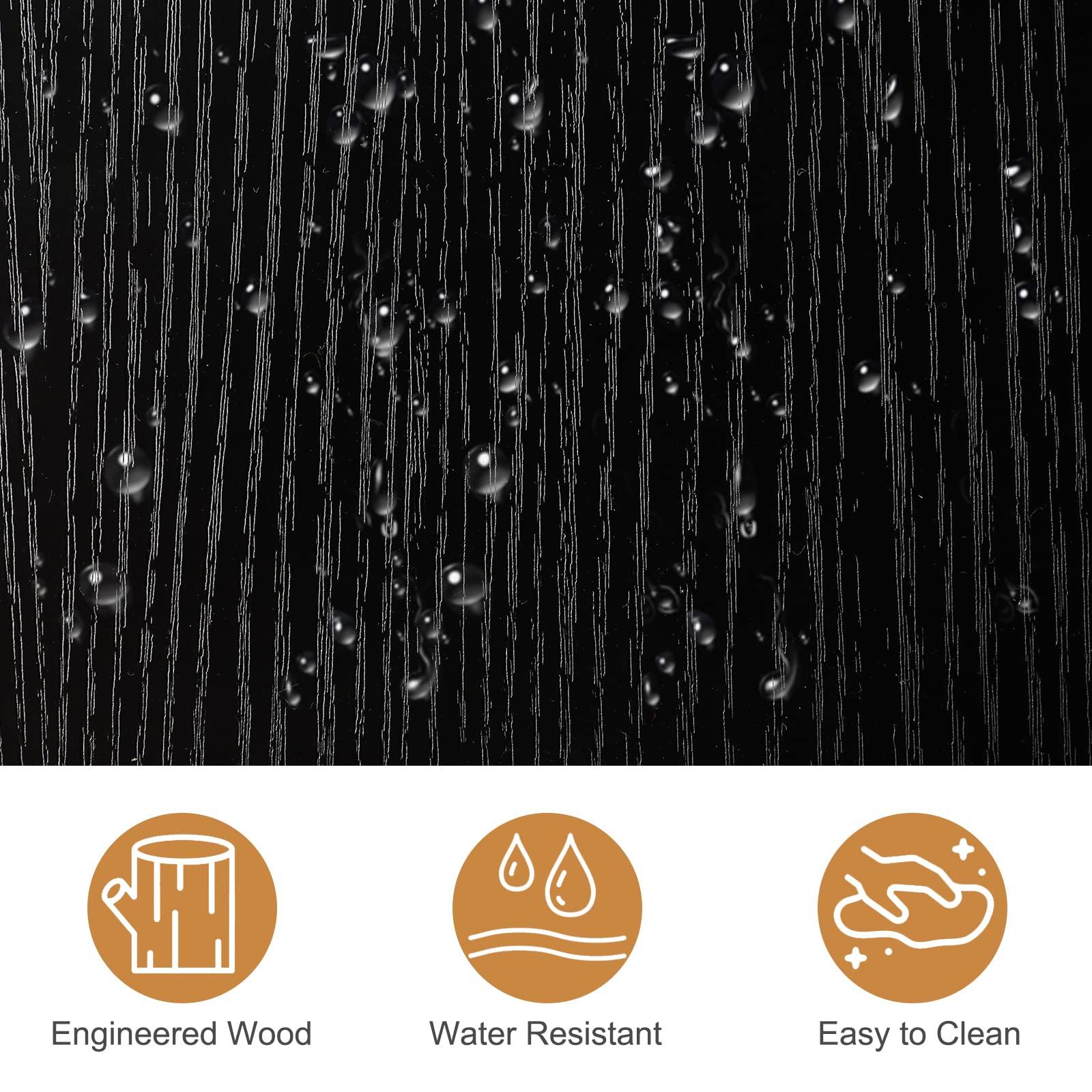 OmySalon OmySalon Salon Hair Styling Station, Barber Storage Cabinet, Salon Equipement with 5 Compartments, 1 Drawer, 1 Door (Black)