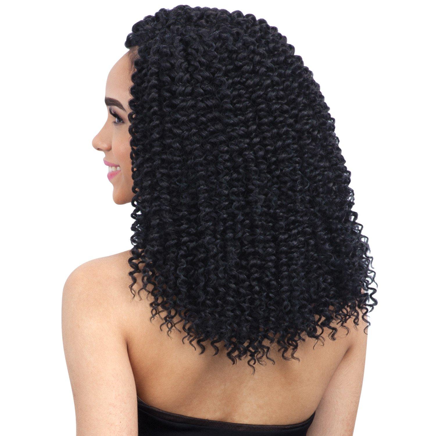 FreeTress Braids FreeTress Braids Synthetic Hair Crochet Braids Jazz Water 12inch (5-pack, 1B)