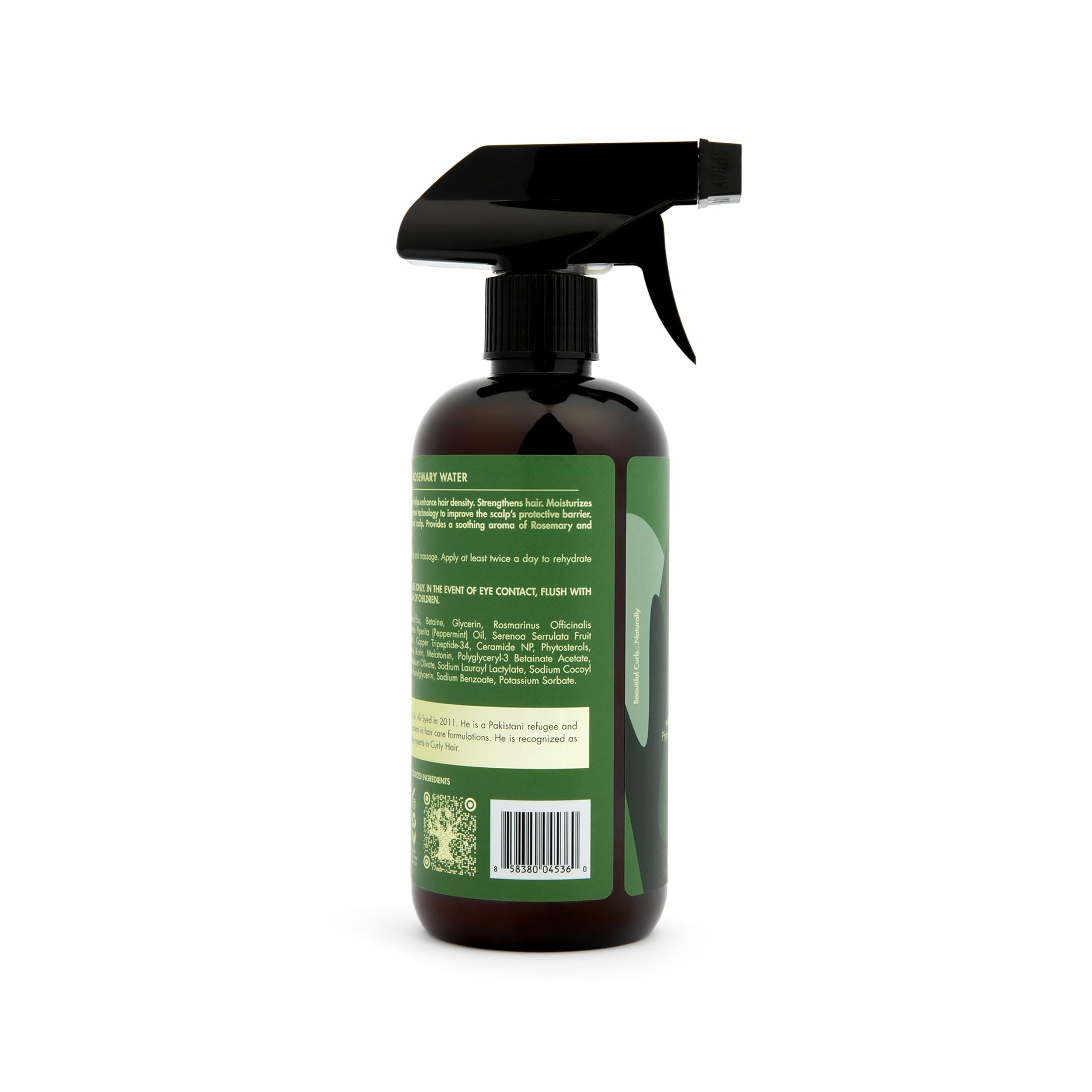 As I Am As I Am Rosemary Water - 16 oz - Scalp Treatment for Hair Density - with Melatonin, Biotin & Ceramide