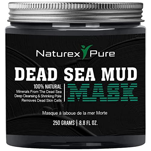 Naturex Pure Naturex Pure Dead Sea Mud Mask – Luxurious Mud Masks for Women and Men – Advanced All-Natural Dead Sea Mud Mask for Blackheads, Whiteheads, Hyperpigmentation, Acne – 8.8fl oz