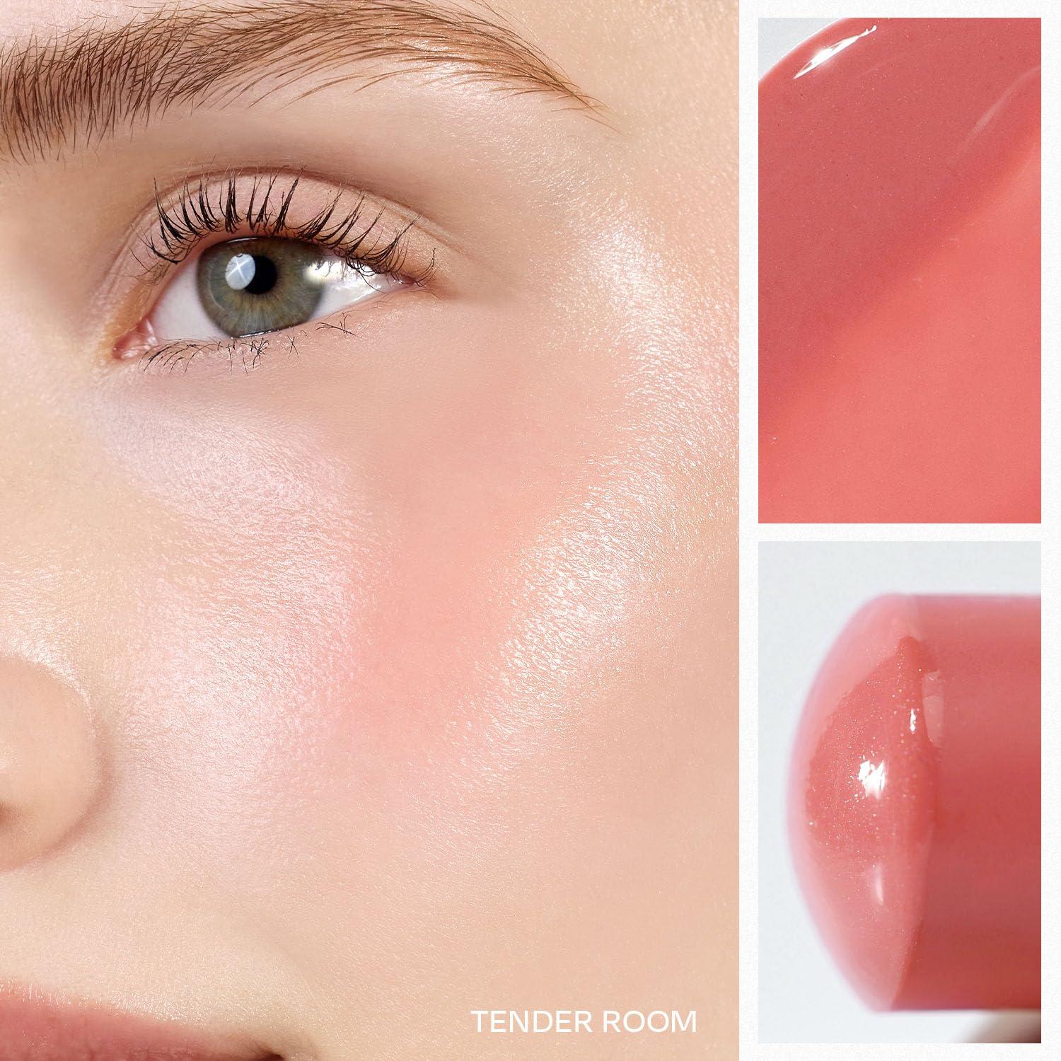 HINCE hince True Dimension Radiance Balm 10g - Shimmer Glow Face Highlighter Stick, Cream Blush Stick, Glass Skin, Korean Beauty, Valentines Day Gift for Women (TENDER ROOM, TP003)