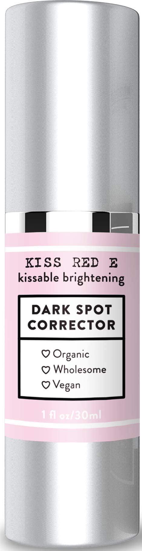 Kiss Red E Kiss Red E Dark Spot Remover Corrector Cream for Face and Body. Men and Women Made in USA Hyaluronic-Acid, Green Tea Extract 1 OZ