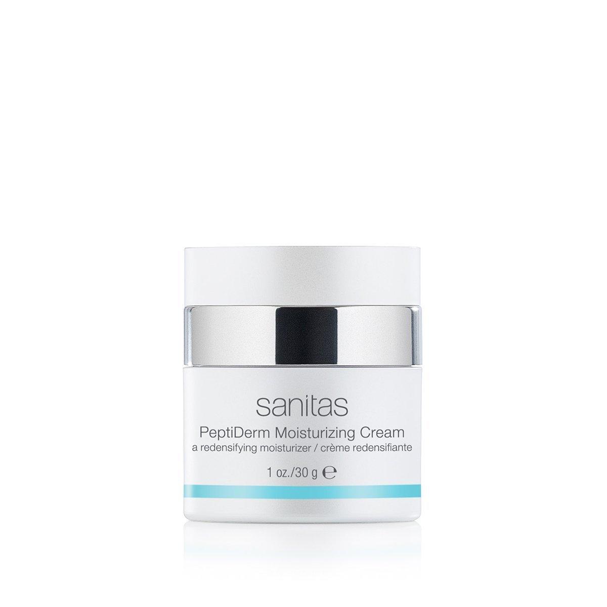Sanitas Sanitas Skincare PeptiDerm Moisturizing Cream, Peptides, Ultra Hydration, Moisturizer for Aging Skin, 1 Ounce