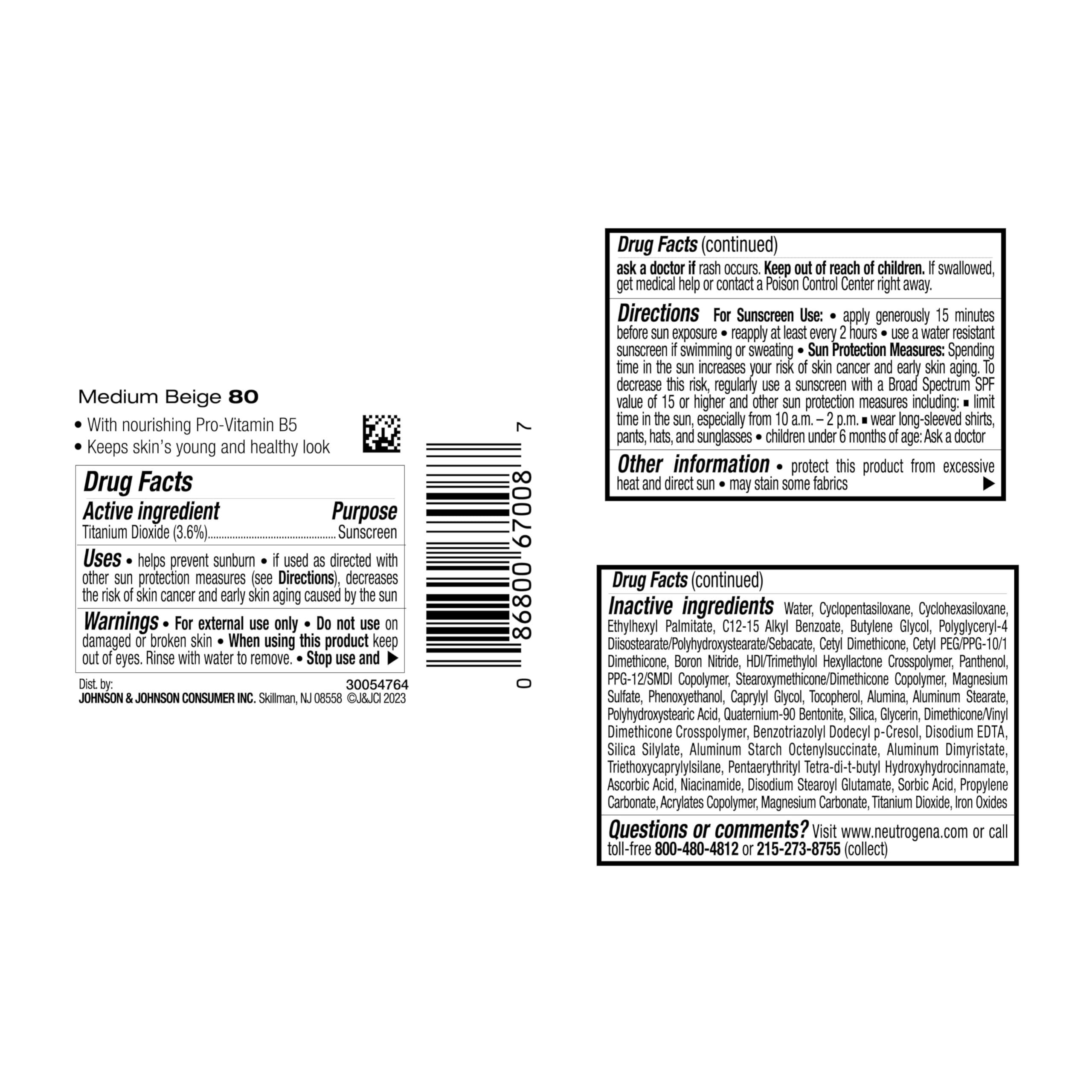 Neutrogena Neutrogena Healthy Skin Liquid Makeup Foundation, Broad Spectrum SPF 20 Sunscreen, Lightweight & Flawless Coverage Foundation with Antioxidant Vitamin E & Feverfew, Medium Beige, 1 fl. oz