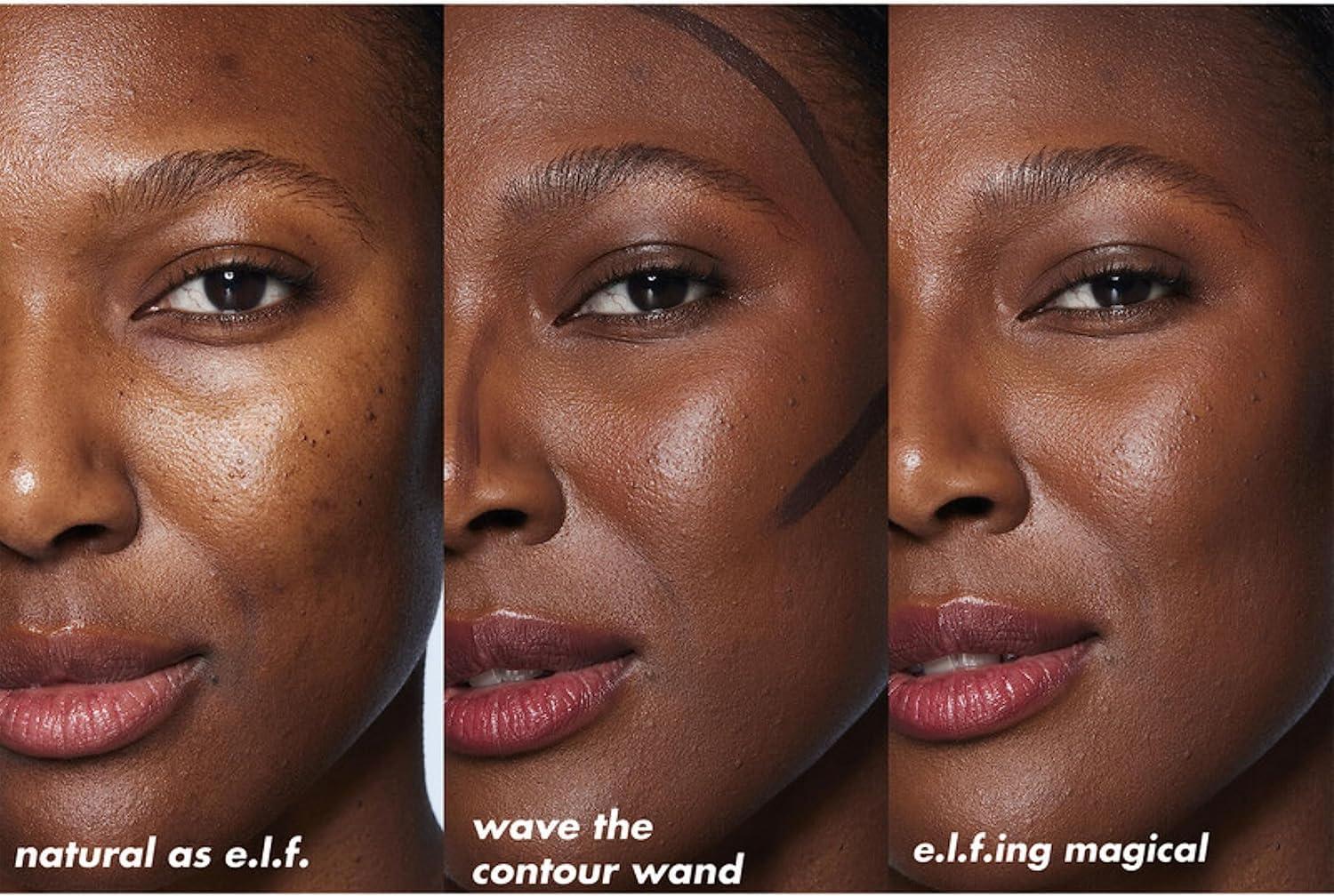 e.l.f. e.l.f. Halo Glow Contour Beauty Wand, Liquid Contour Wand For A Naturally Sculpted Look, Buildable Formula, Vegan & Cruelty-free, Deep/Rich