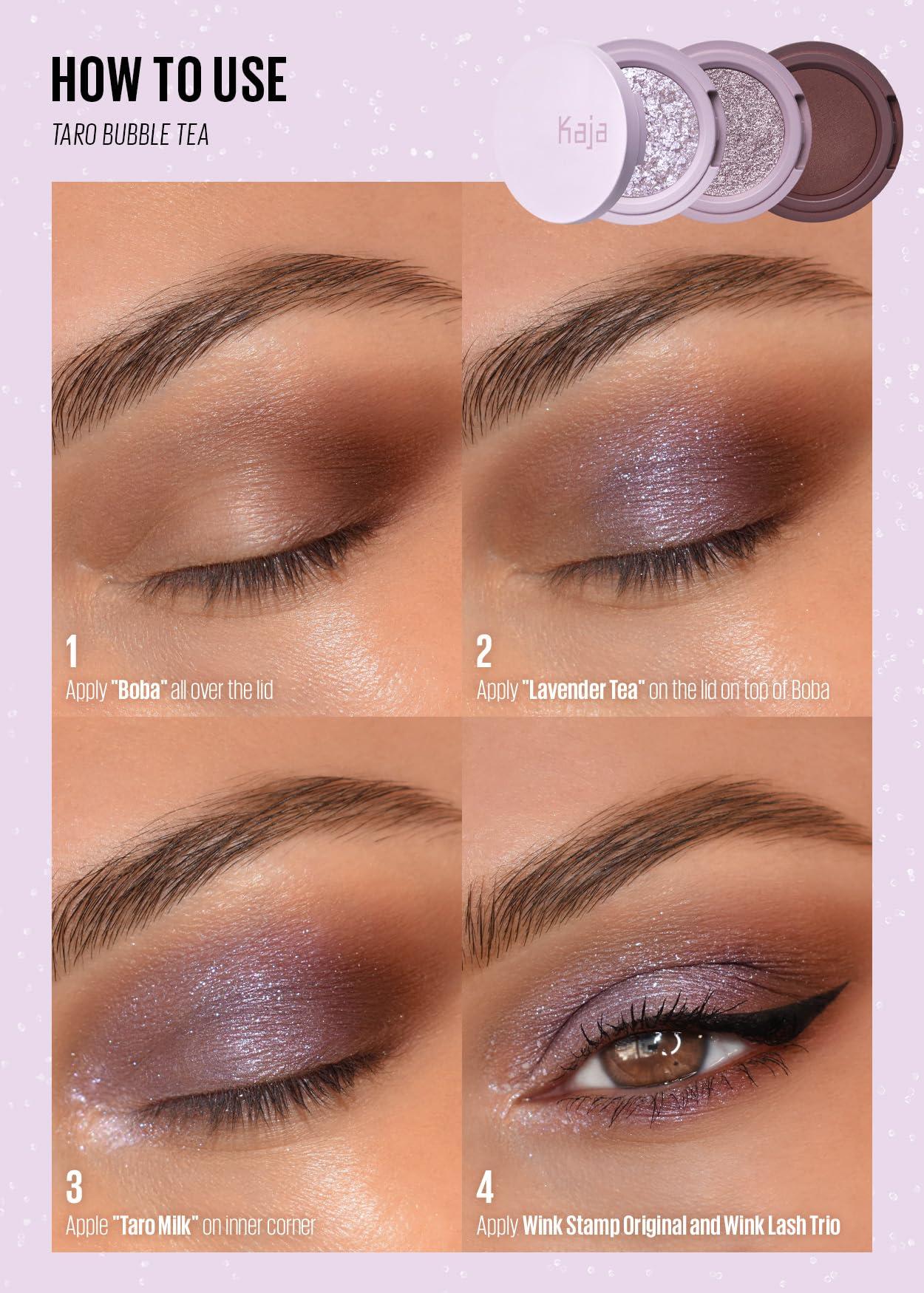 Kaja KAJA Beauty Bento Collection | Glitter + Shimmer + Matte | 20 Taro Bubble Tea - Mute Lavender | 2019 Best of Beauty Award in Glitter