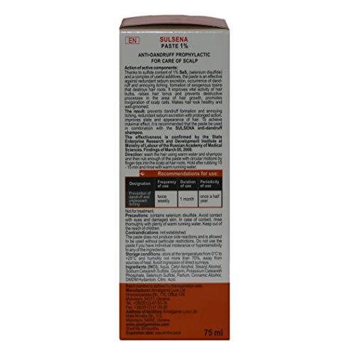 Sulsena Suls Paste 1% Anti-dandruff Selenium Sulfide (sulsena) (10 packs (10x75 ml))