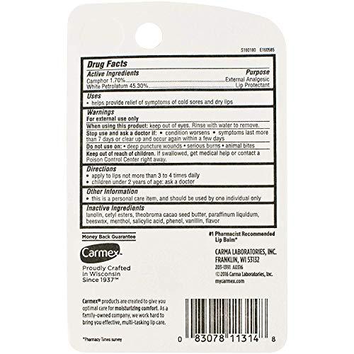 Carmex Carmex Classic Medicated Lip Balm Original Tube, 0.35 Ounces
