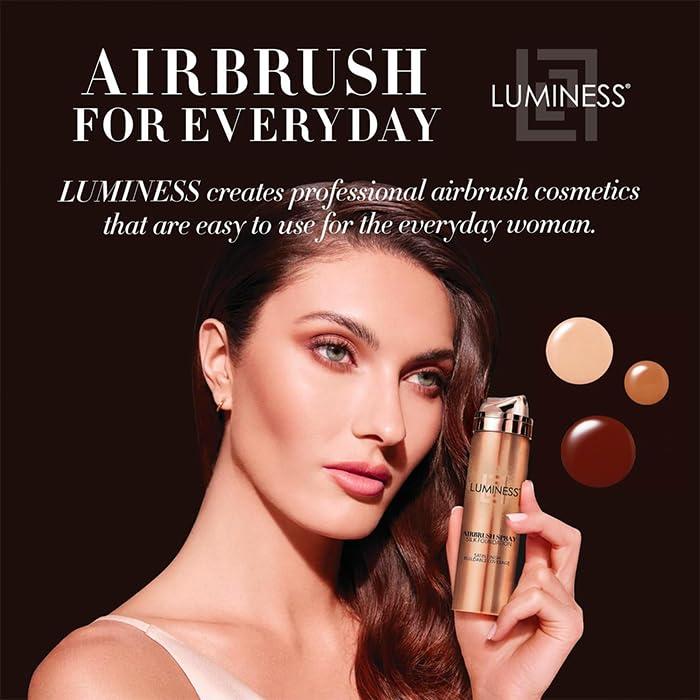 LUMINESS LUMINESS Silk Airbrush Spray Foundation & Buffing Brush Kit - Light Fair
