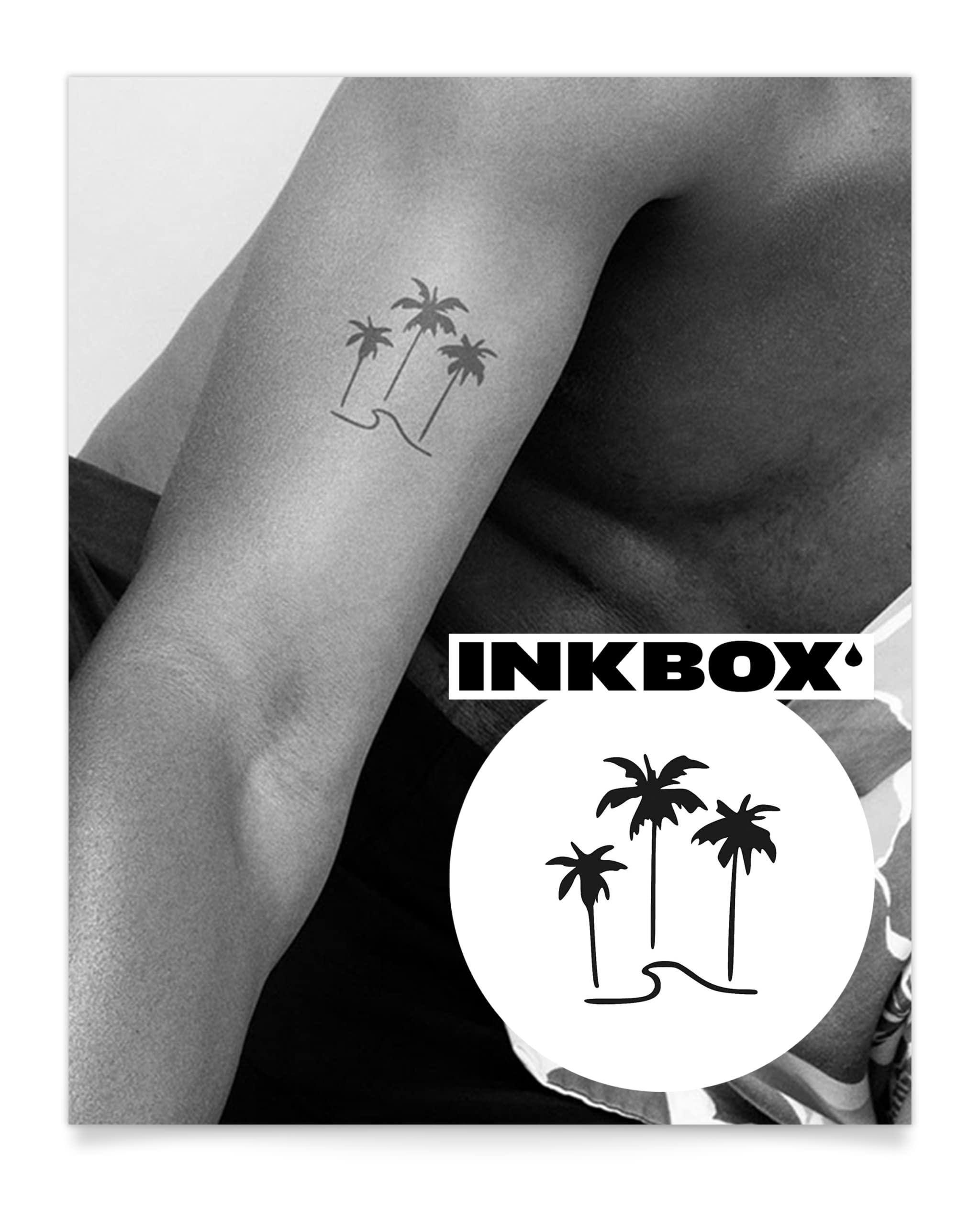 inkbox Inkbox Temporary Tattoos, Semi-Permanent Tattoo, One Premium Easy Long Lasting, Water-Resistant Temp Tattoo with For Now Ink - Lasts 1-2 Weeks, Vibes, 3 x 3 in
