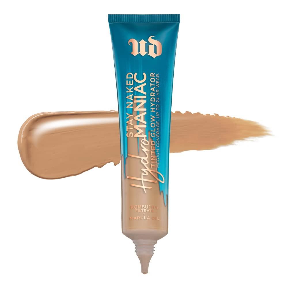 URBAN DECAY Urban Decay Hydromaniac Dewy Foundation (41 Light Medium Neutral), Hydrating Tinted Moisturizer for Dry Skin, Buildable Medium Coverage, Non-comedogenic, Vegan, Cruelty-free - 1.1 fl oz