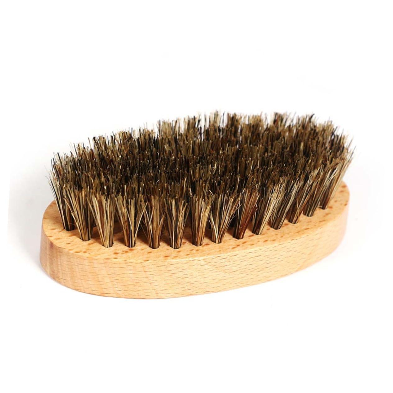 Hemoton Hemoton Bristle Brush Facial Cleansing Brush Shaving Brush Beard Brush Men Face Clean Brush Mustache Bush Wooden