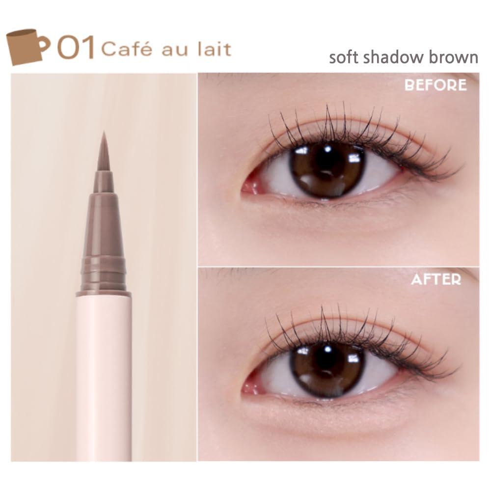 BBI@ BBIA BBIA Last Glitter Highliner (03 DEWY PINK) + Last Contour Pen Eyeliner (01 CAFE AU LAIT) BUNDLE SET