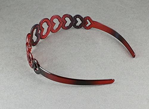 Wholesale Fashion HairClip Brown Headband Hearts Plastic 1 5/16" Wide Headband Hair Band Accessory Fashion hair Accessories for Women
