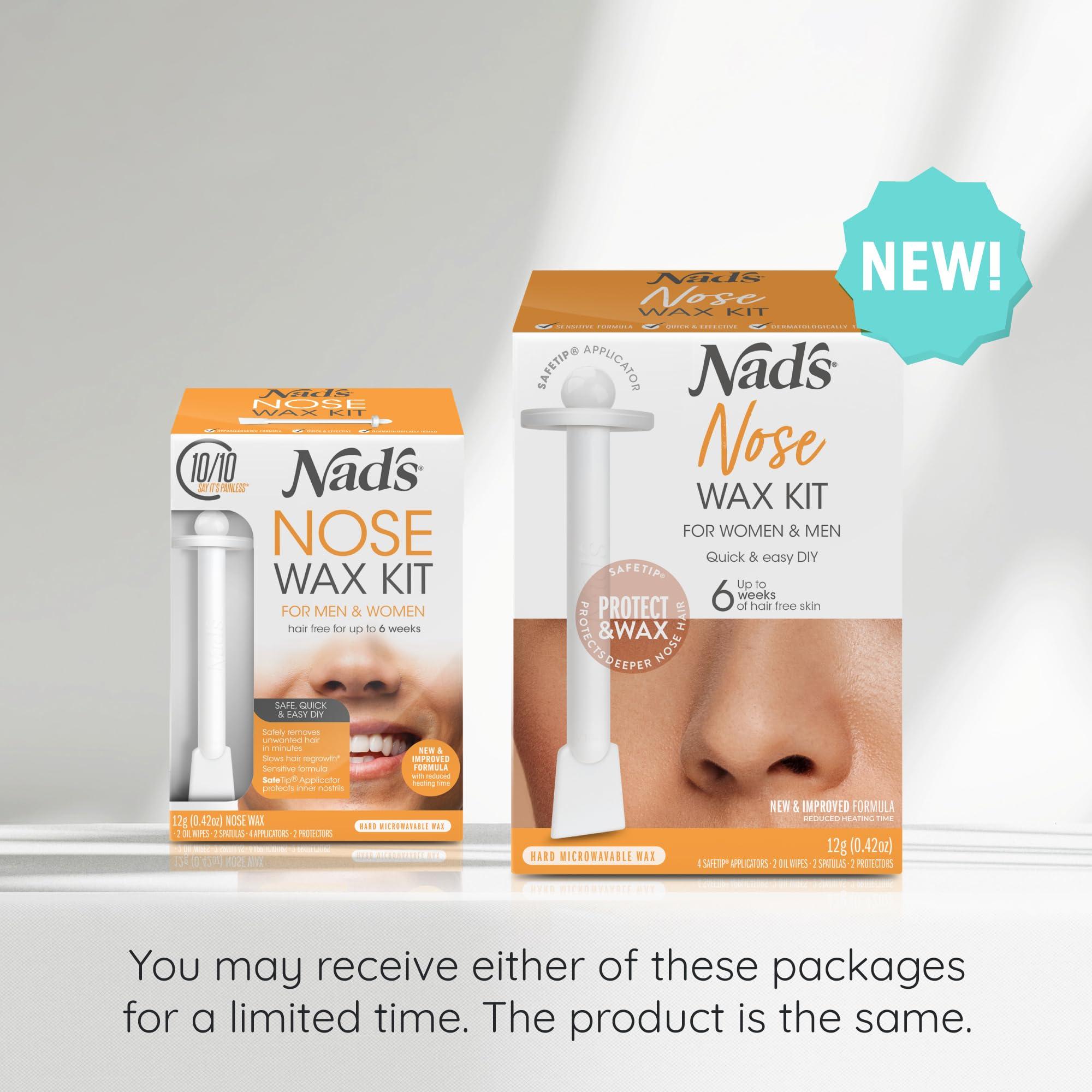 Nad's Nad's Nose Wax Kit for Men & Women - Waxing Kit for Quick & Easy Nose Hair Removal, 12g / 0.42oz
