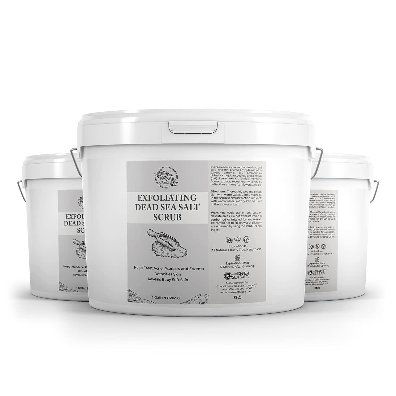 Midwest Sea Salt Company Exfoliating Dead Sea Salt Scrub - 128oz - Chamomile