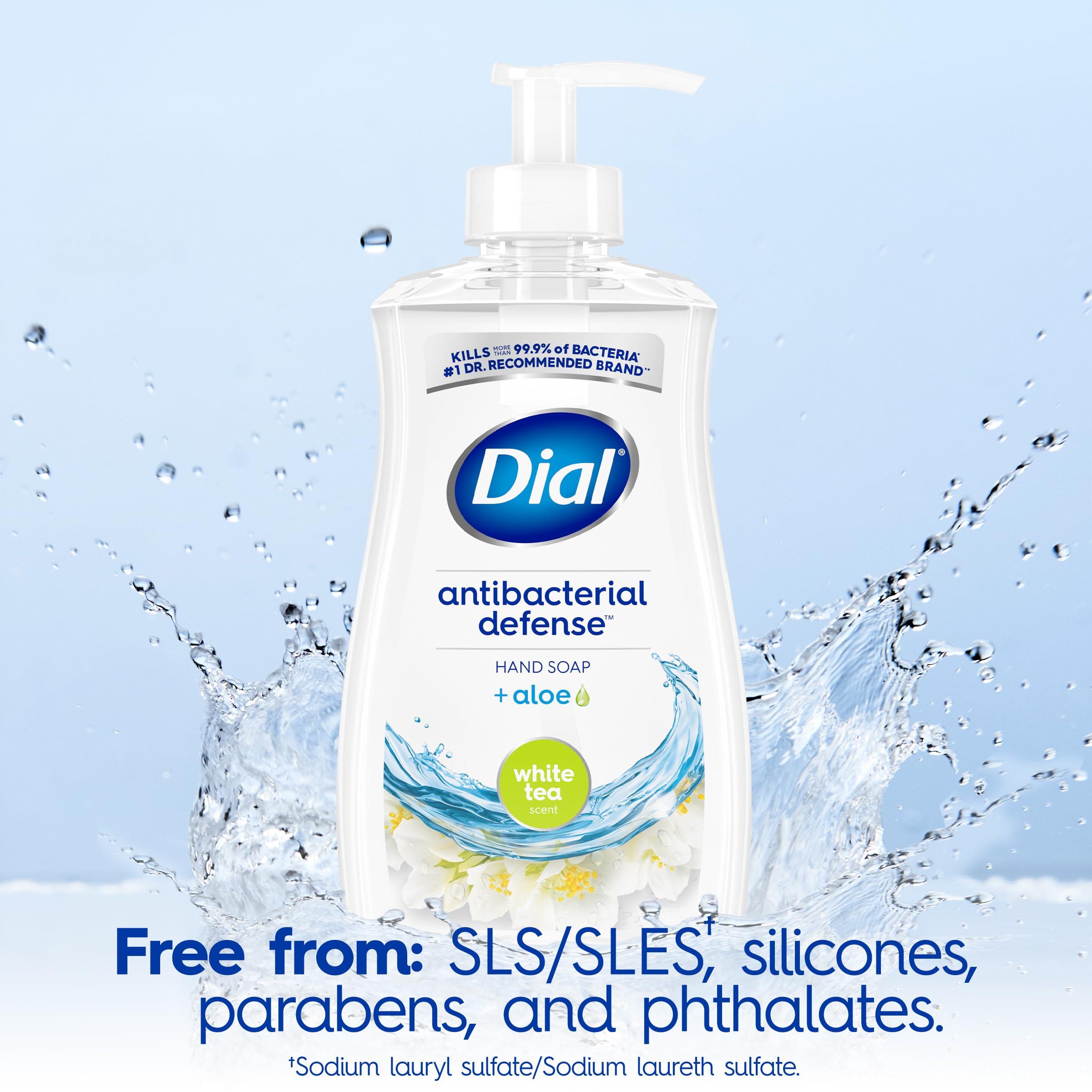 Dial Dial Antibacterial Bar Soap 32 Pack & Liquid Hand Soap 4 Pack - Refreshing White Tea Scent, Moisturizing