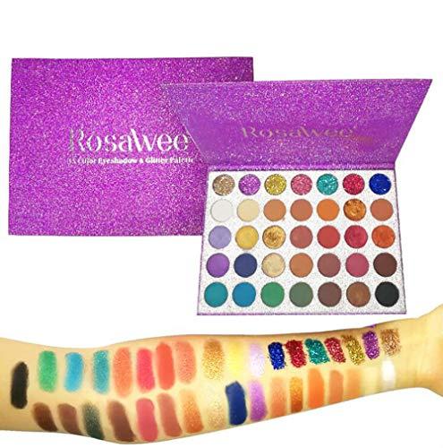 Binghang Eye Shadow multiple Colors Eyeshadow Eye Shadow Palette Colors Makeup Kit Eye Color Palette Halloween Makeup Palette Matte and Shimmer Highly Pigmented Professional Cosmetic (35color)