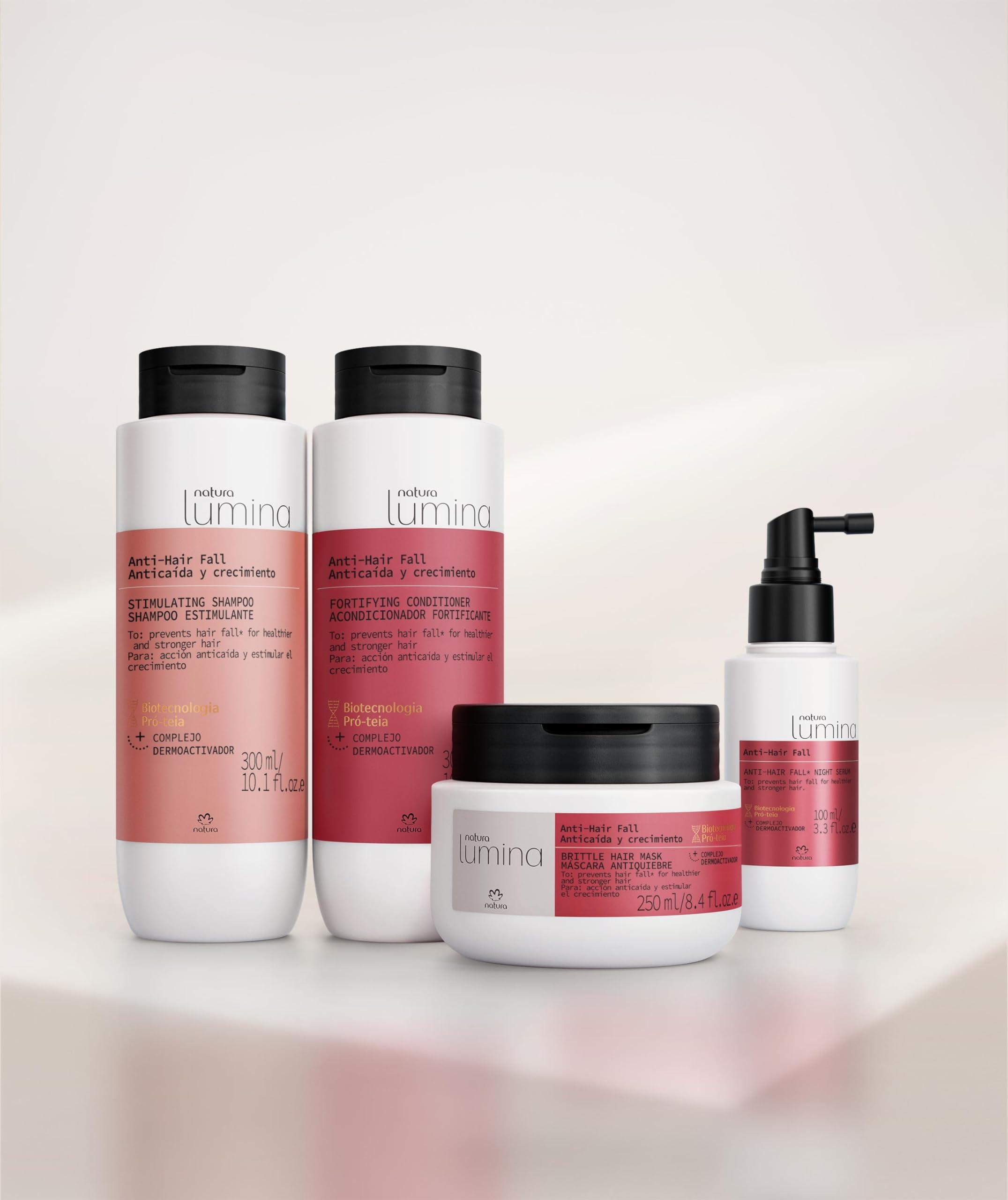 Natura natura Lumina Anti-Hair Fall Brittle Hair Mask - Intense Hair Loss Reduction - Combats Hair Thinning - Accelerate Hair Growth - Densifies Hair - Vegan & Cruelty-Free Hair Care - 250ml