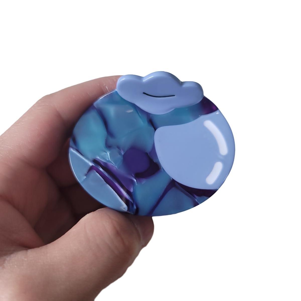 Clip Sugar Funny Blueberry Hair Clip,Acetate Hair Clip,Small Claw Clip for Women, 1 Count (Pack of 1)