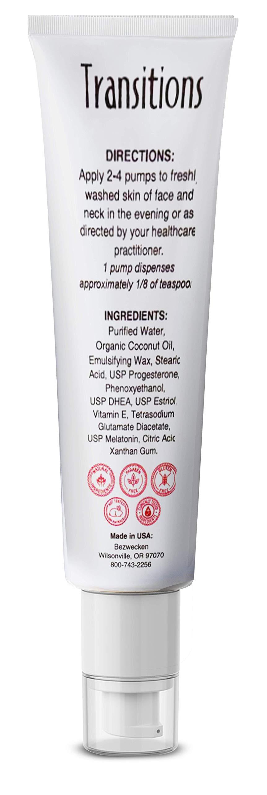 Bezwecken Bezwecken - Transitions - 2oz Crème - Professionally Formulated Topical Wrinkle Treatment for Face & Neck - Safe, Natural, Paraben Free - 30 Day Supply