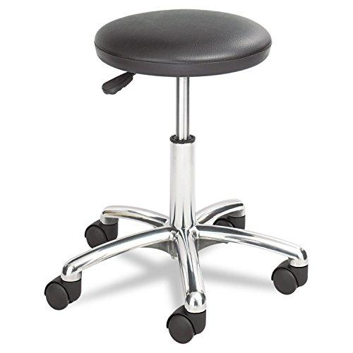 Safco Safco 3434Bl Height Adjustable Lab Stool 13-1/2 Dia. X 21H Black