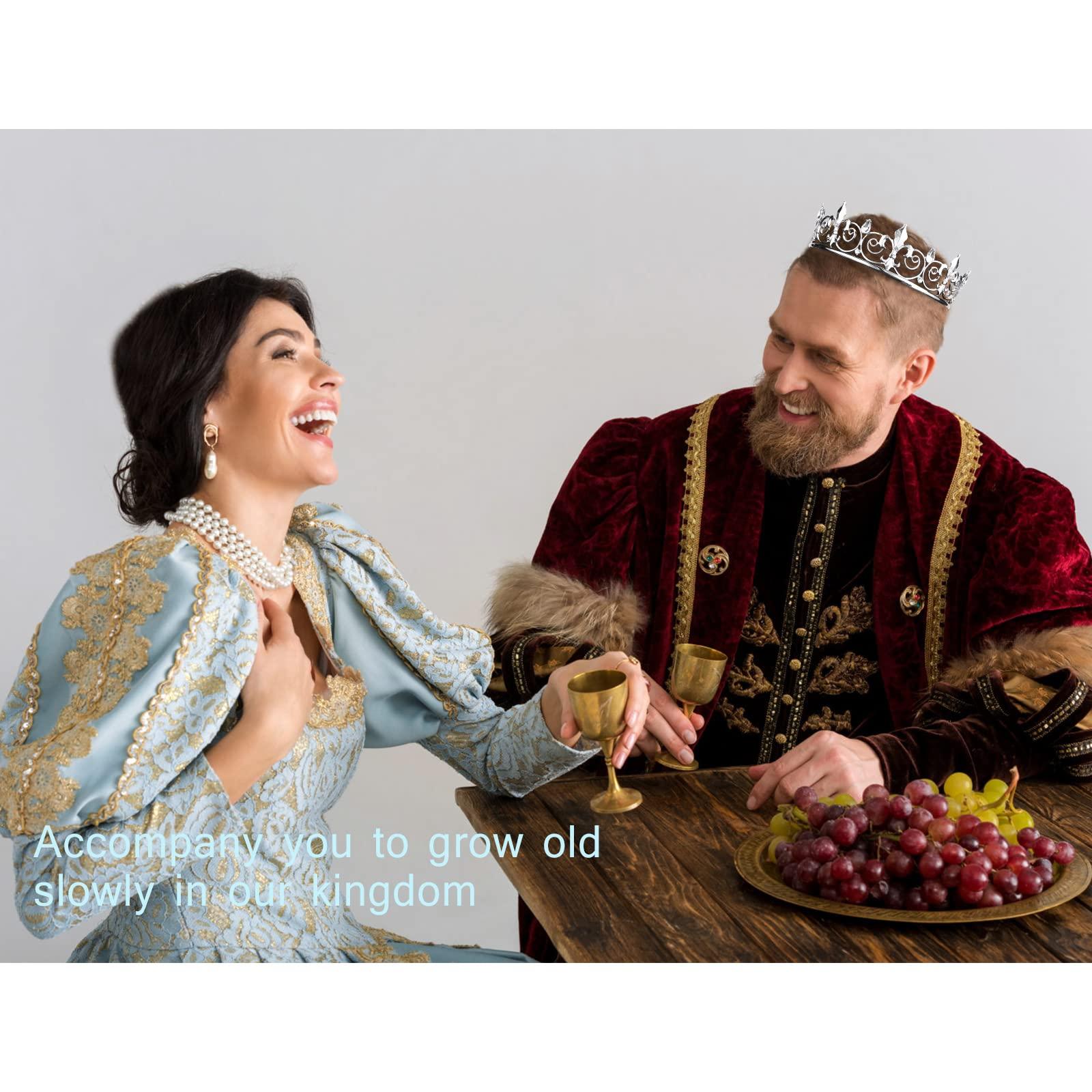 VELSCRUN VELSCRUN Crown for Men and Women, Happy Birthday Queen Tiara for Women, Birthday Crowns for Women