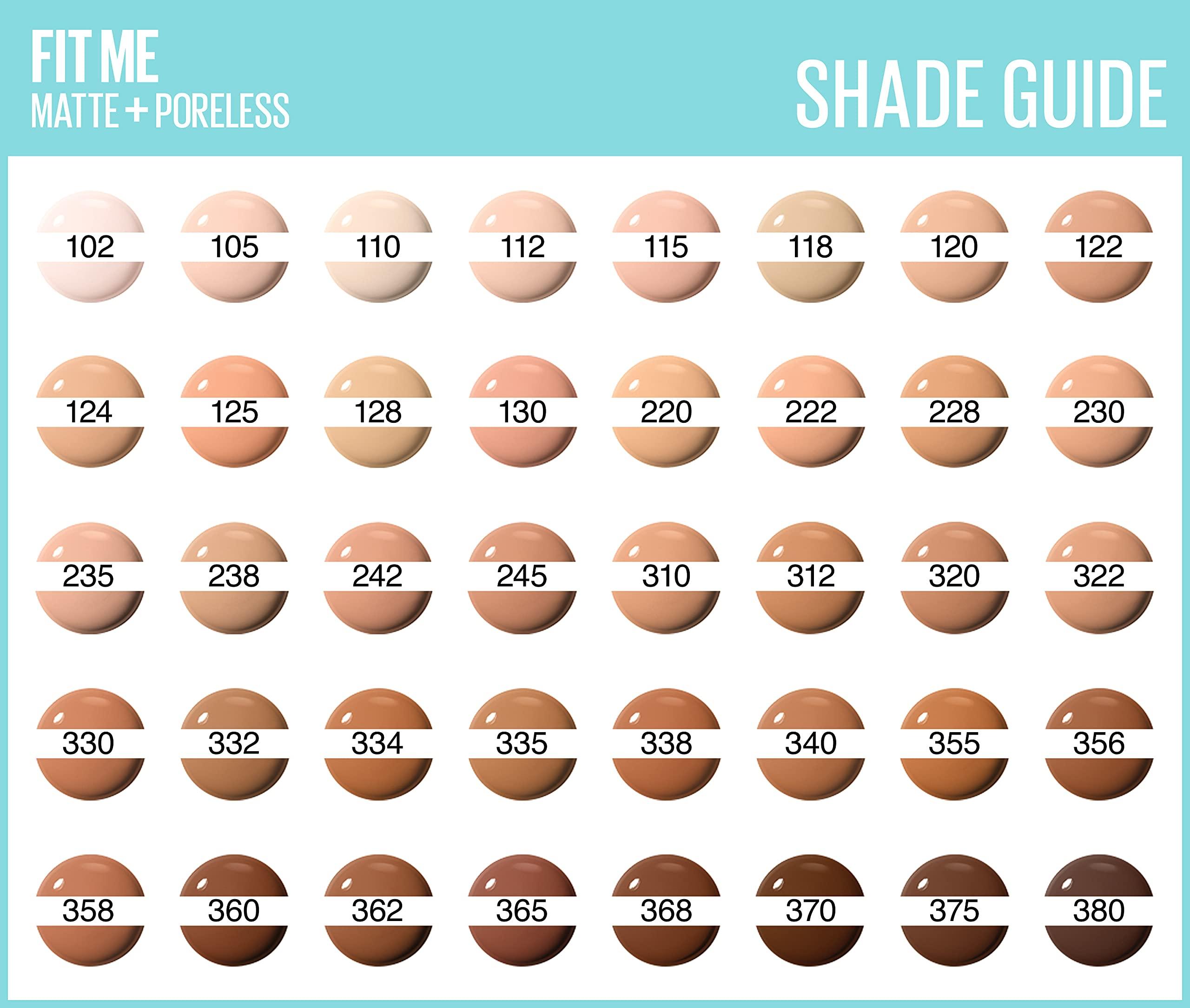 MAYBELLINE Maybelline Fit Me Foundation, Medium Coverage, Blendable With a Matte and Poreless Finish, For Normal to Oily Skin, Shade: 362 Deep Golden, 30ml