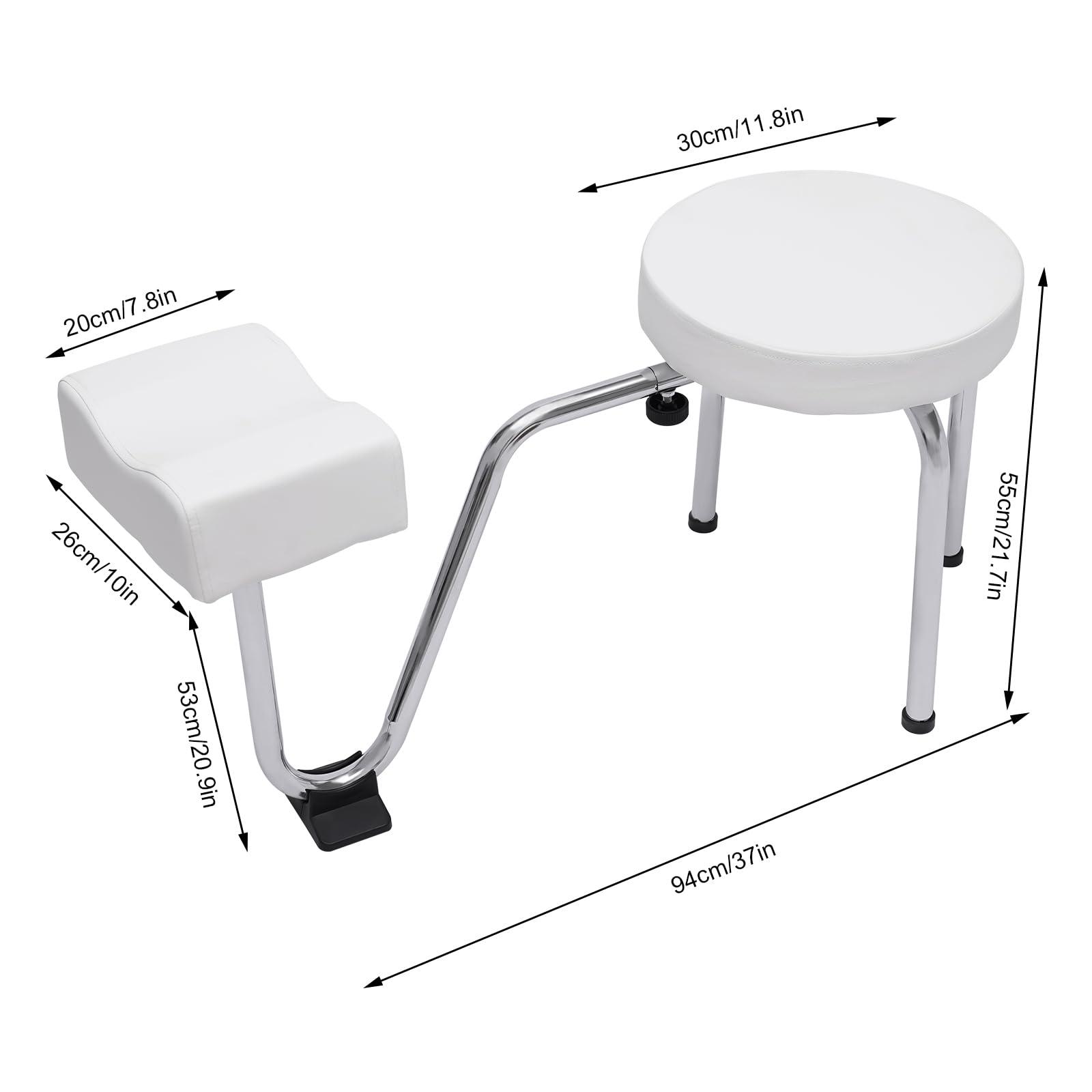 OUKANING Pedicure Foot Rest,Pedicure Foot Rest Stool Chair, Adjustable Leg Rest Pedicure Stool, Pedicure Stand Tool, Beauty Pedicure Kit,Anti-slip Pad Pedicure Foot Rest Stand for Nail Spa Beauty Salon Home