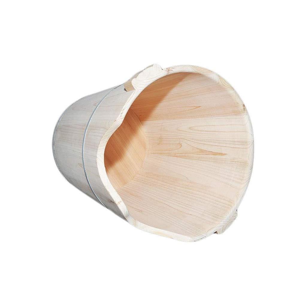 Scpantkend Foot Soak Foot Spa for Kids Girls,Thicken Foot Bathtub for Home,Solid Wood Foot Soak Bucket with Lid (Size : B)