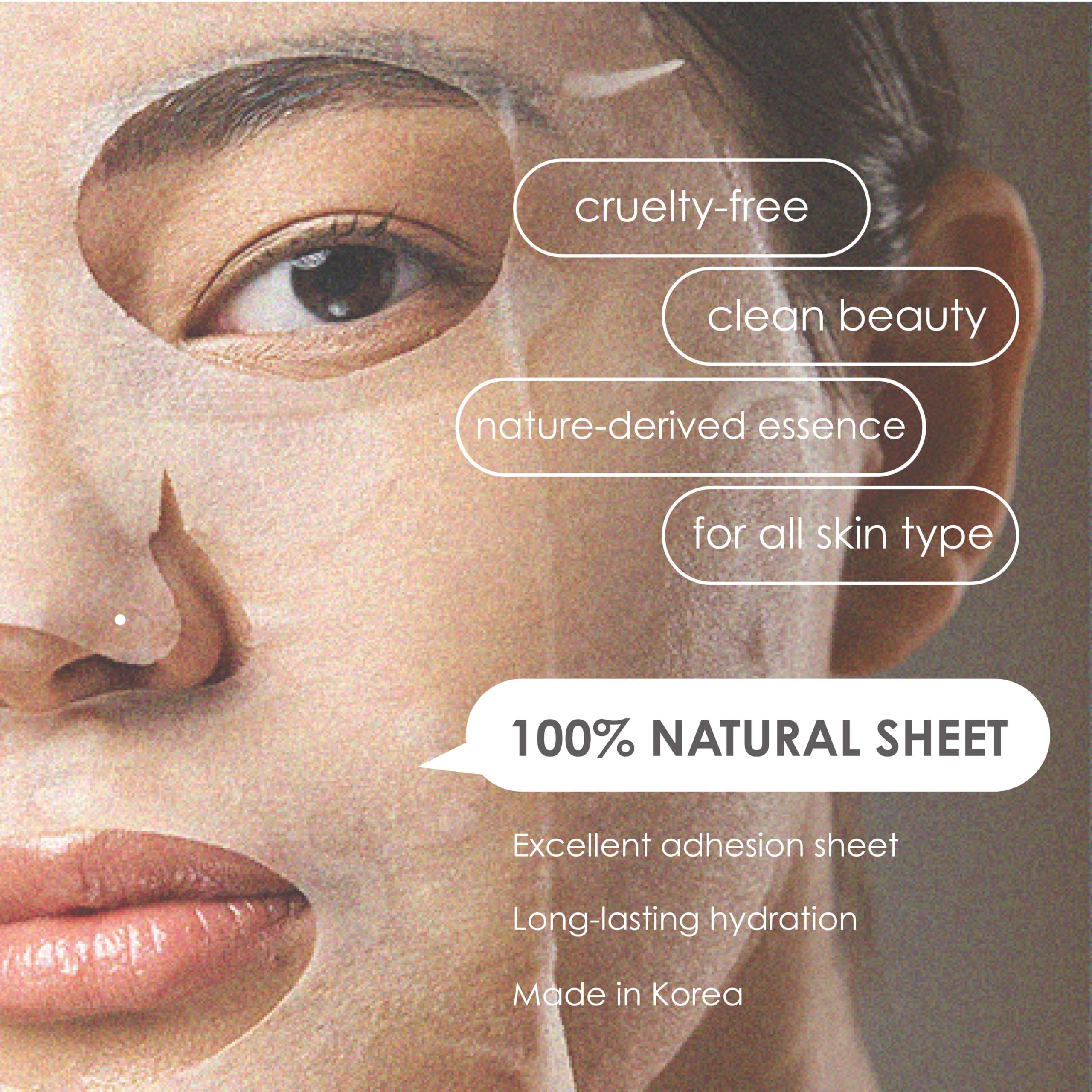 ORIGINAL DERMA BEAUTY ORIGINAL DERMA BEAUTY 24PK Cucumber Essence Face Masks for Skincare - Facial Sheet Mask Korean Skin Care