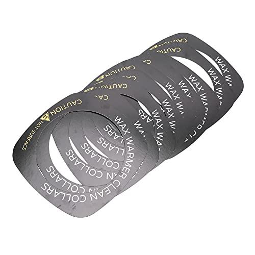 Brrnoo 10pcs Professional Wax Warmer Collar, Wax Heater Protective Ring Accessory for Most Standard Size Wax Heaters (Square)