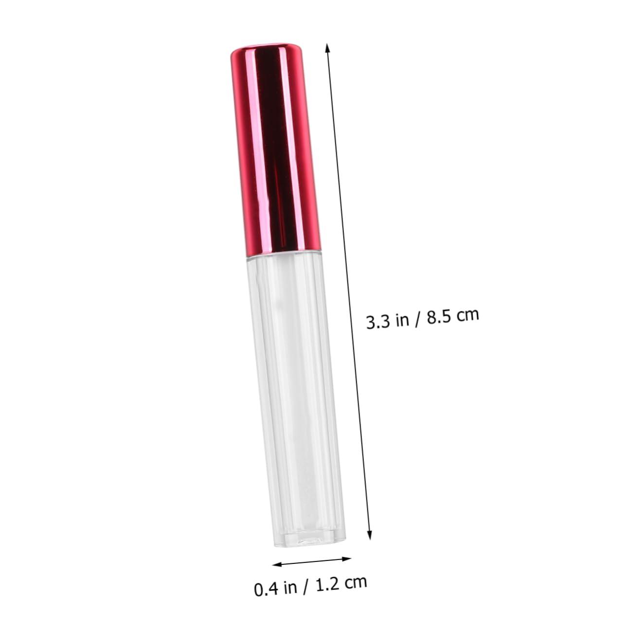 Beavorty Beavorty 20 Pcs Lip Tint Lip Balm Clear Lipglosses Lip Tube Lipstick Sample Tubes Lipstick Tubes Lip Plumper Gloss Clear Lip Gloss Subpackaging Tube Travel Mini Red