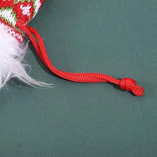 Bomine Bomine Christmas Drawstring Goodie Bags Santa Xmas Gift Reusable Goody Bags Tree Decorations Party for for Adult and Children (Beard)