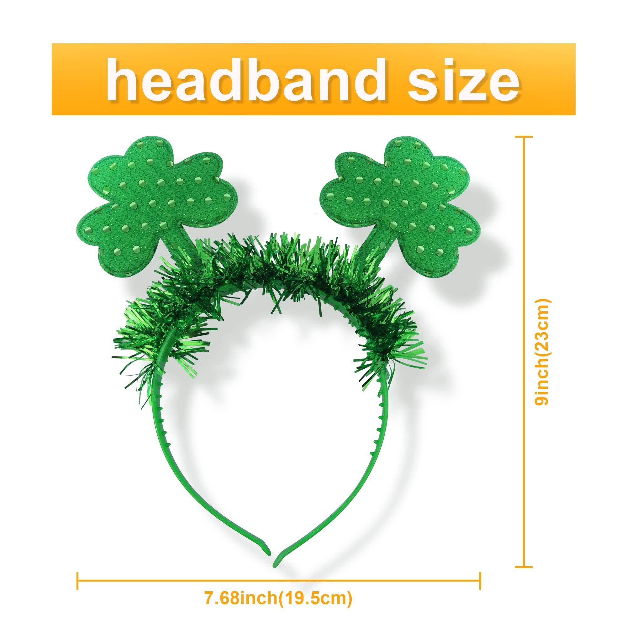 MDDRUIQI St Patrick's Day Tattoos with Headband