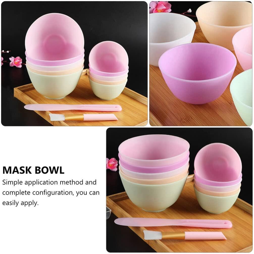 Luxshiny Luxshiny Silicone Cream Bowl Manicure Set Silicone Mask Bowl, 3Pcs Facial Mud Bowl Diy Face Mixing Bowl, Reusable Prep And Serve Bowls For Beauty Kitchen Makeup Kit