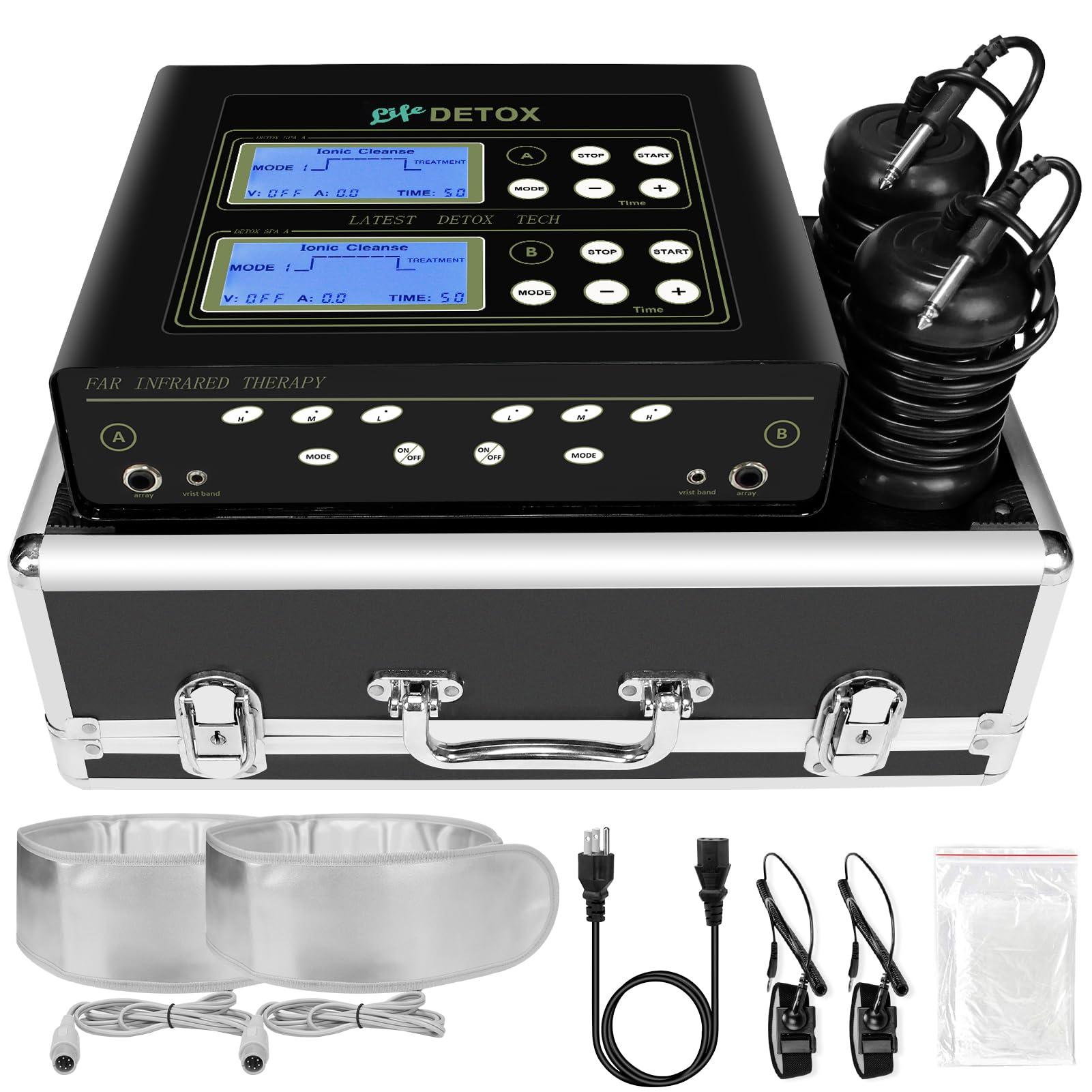 VnioLife VnioLife Dual Ionic Foot Bath Detox Machine, Ion Cleanse Detox Foot Spa Set of 2 with Arrays, Heated Waist Belt | 5 Detox Modes, Time Preset