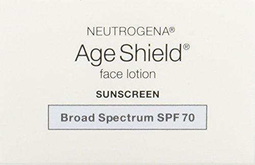 Neutrogena Neutrogena Age Shield Anti-Oxidant Face Lotion Sunscreen with Broad Spectrum SPF 70, Oil-Free & Non-Comedogenic Moisturizing Sunscreen to Prevent Signs of Aging, 3 fl. oz (Pack of 2)